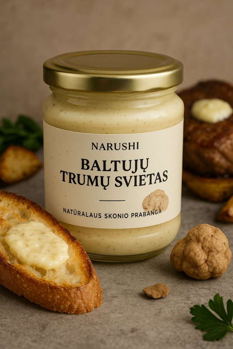 Narushi baltūjų trumų sviestas 150g