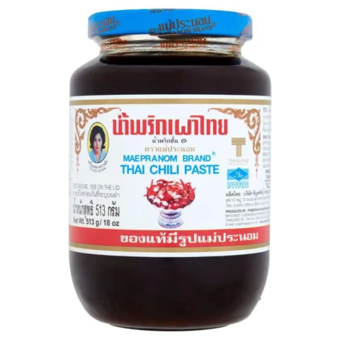 thai chili paste | maepranom | tailandietiška čili pasta | aštri pasta | thai padažas | wok padazas | tom yum pasta | pasta su krevetemis | padazas makaronams