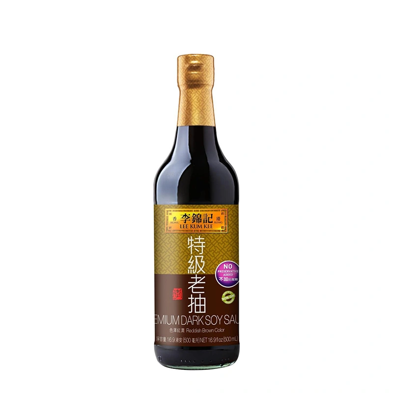 Premium tamsus sojų padažas Lee Kum Kee 500ml | Tamsus sojos padažas