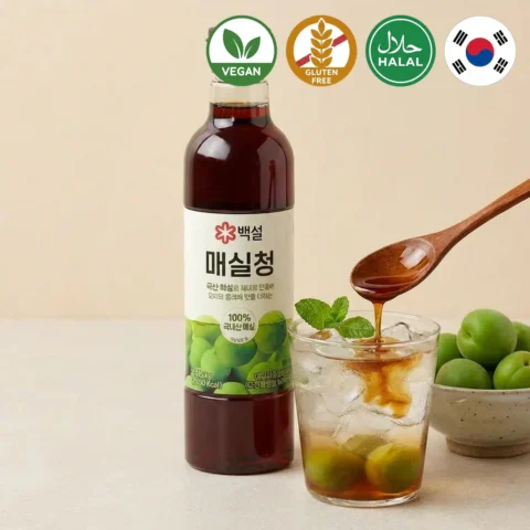 slyvu padazas | slyvų sirupas | žaliųjų slyvų sirupas | beksul Maesil | maesil sirupas | plum extract | slyvų ekstraktas |