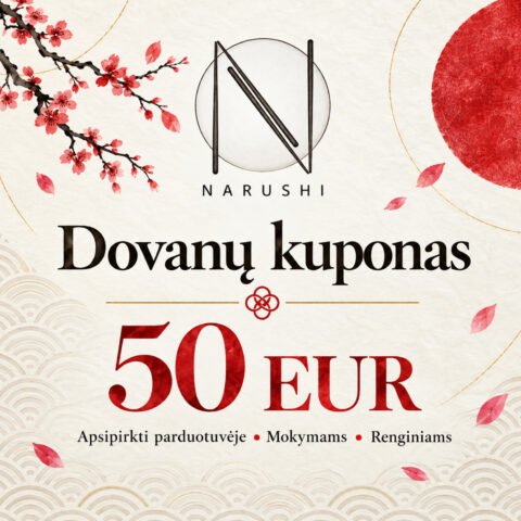 dovanų kuponas | Narushi dovanų kuponas | dovana gurmanui | dovana japoniškos virtuvės mėgėjui | sushi mokymai | Narushi renginiai | dovana gimtadieniui vyrui | dovanu kuponas vyrui | kuponas